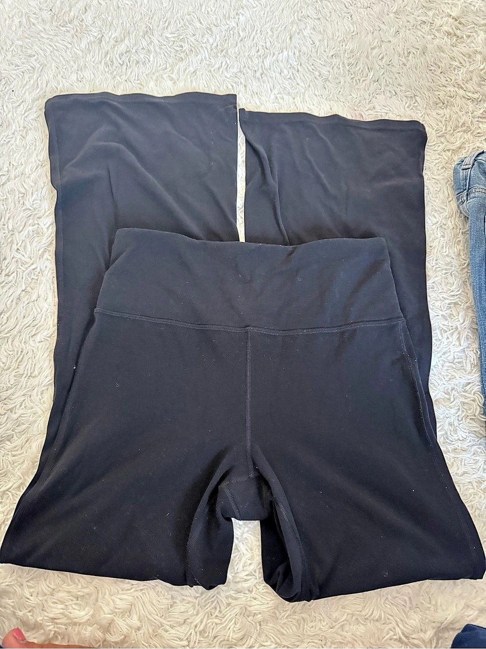 Athleta Elation Flare Pant Black Medium Athletic Pants